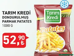 TARIM KREDİ DONDURULMUŞ PARMAK PATATES 1000 G